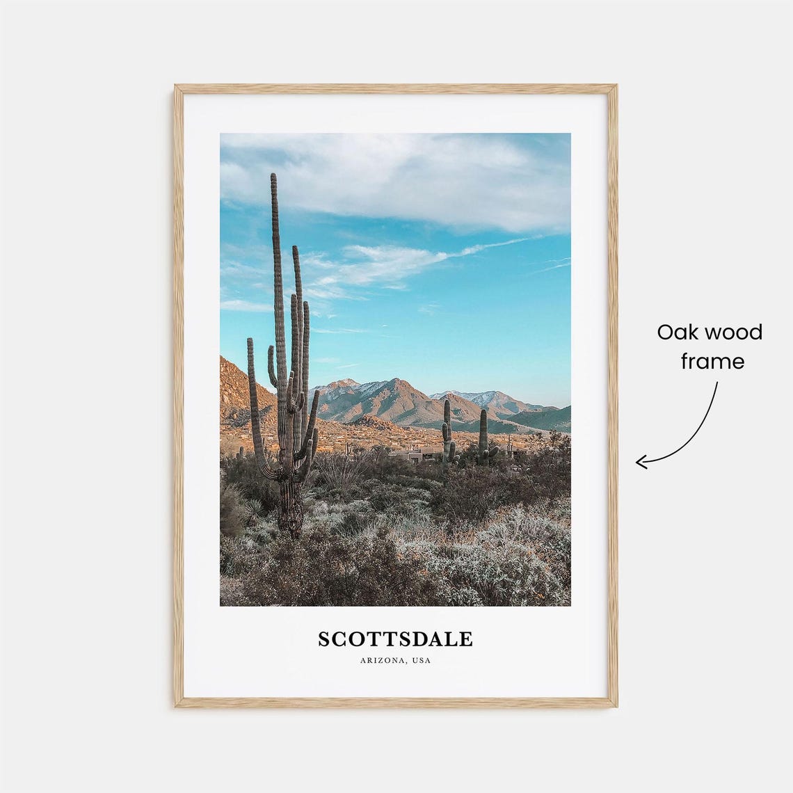 Scottsdale Print Scottsdale Photo Poster Scottsdale Travel Wall Art Scottsdale Map Print Scottsdale Photography Print Arizona Usa - Image 3