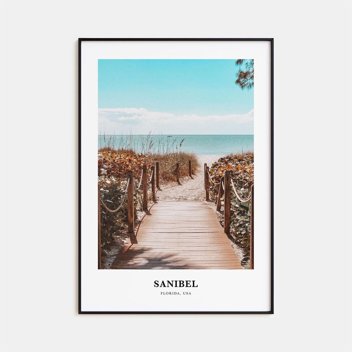 Sanibel Print Sanibel Photo Poster Sanibel Travel Wall Art Sanibel Map Print Sanibel Photography Print Sanibel Wall Dcor Florida Usa