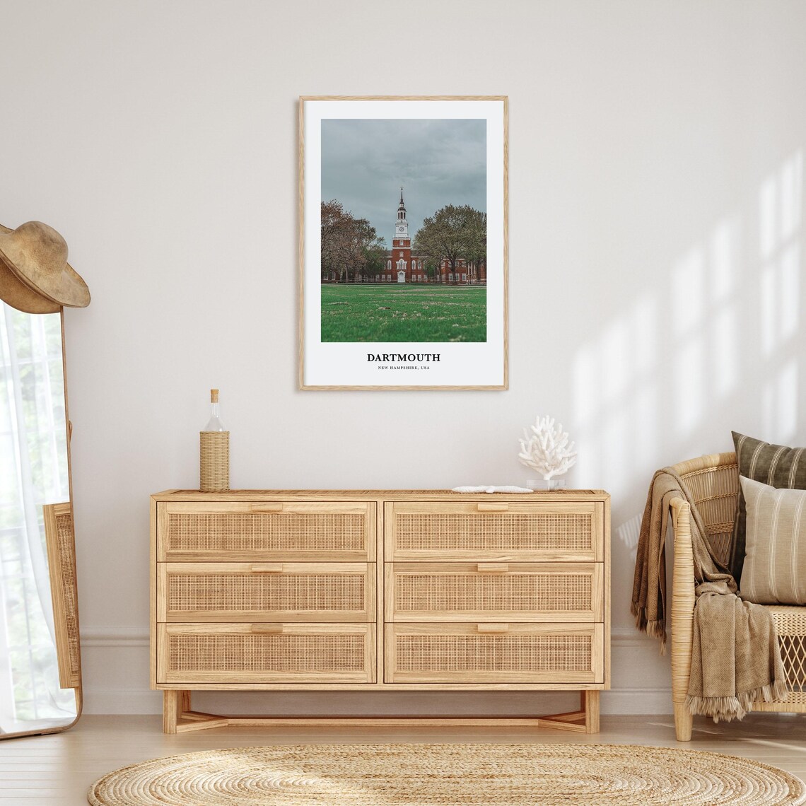 Dartmouth New Hampshire College Green Tower Minimalist Travel Poster - Image 2