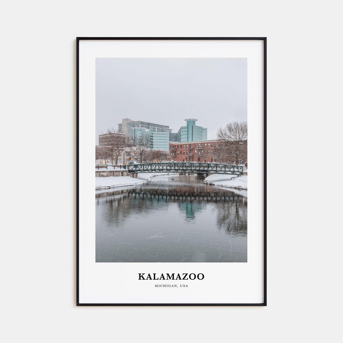 Kalamazoo Print Kalamazoo Photo Poster Kalamazoo Travel Wall Art Kalamazoo Map Print Kalamazoo Photography Kalamazoo Michigan Usa