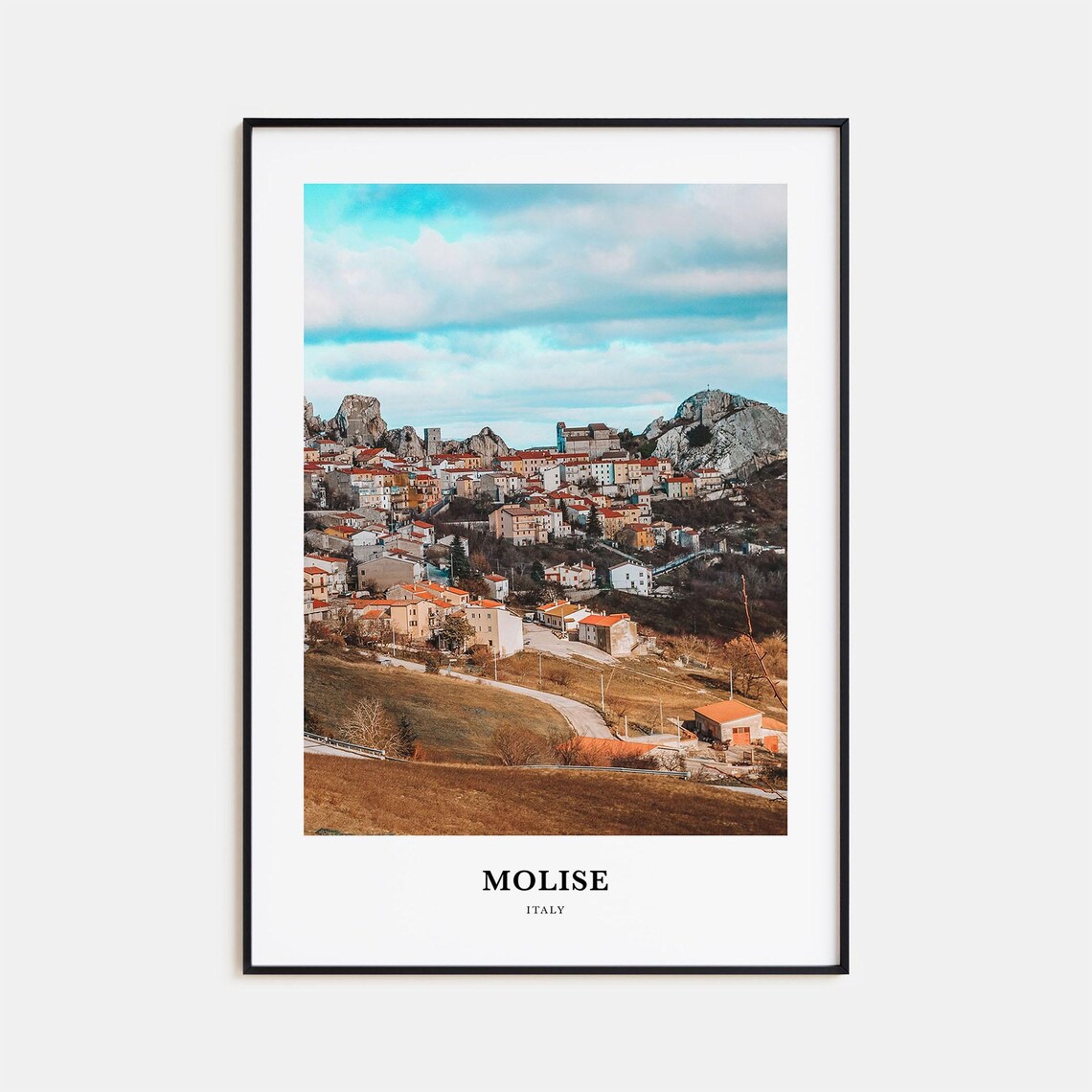 Molise Travel Poster, Italy Map Wall Art