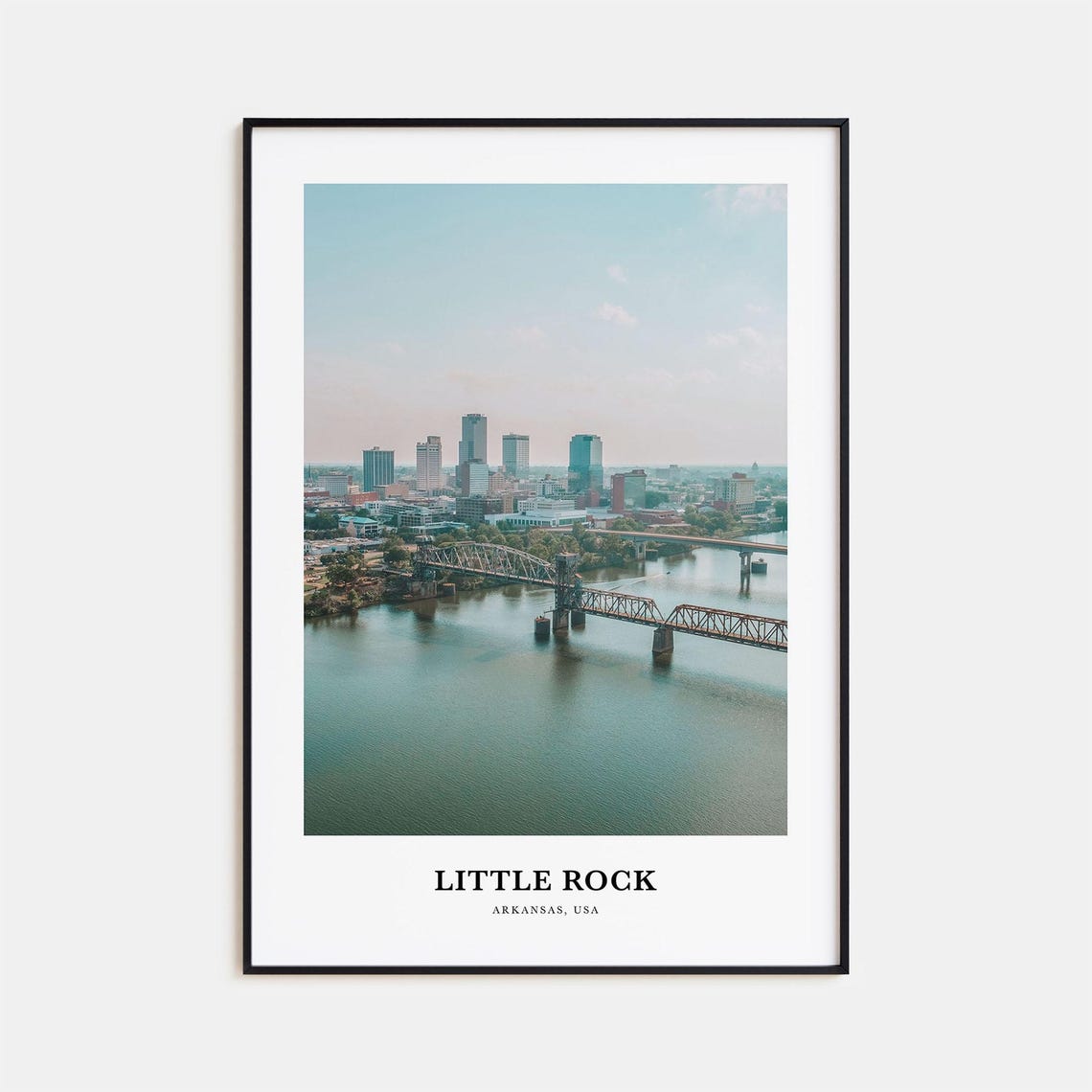 Little Rock Print Little Rock Photo Poster Little Rock Travel Wall Art Little Rock Map Print Little Rock Photography Arkansas Usa