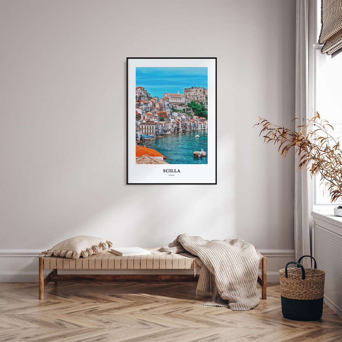 Scilla Travel Poster, Italy Map Wall Art - Image 4