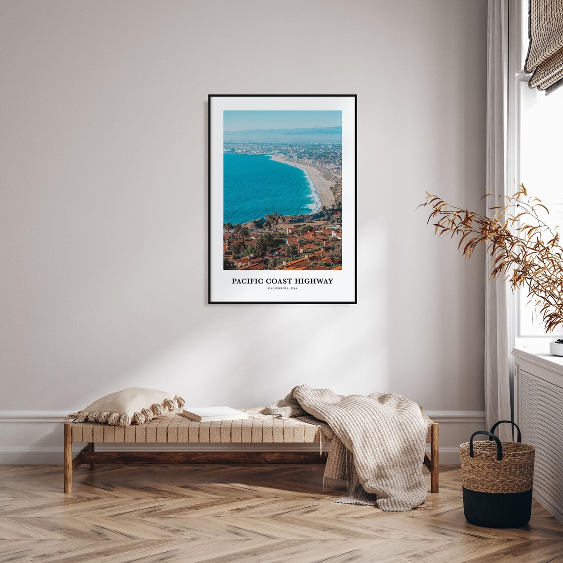 Pacific Coast Highway California Turquoise Bay Aerial Photo Poster - Image 4