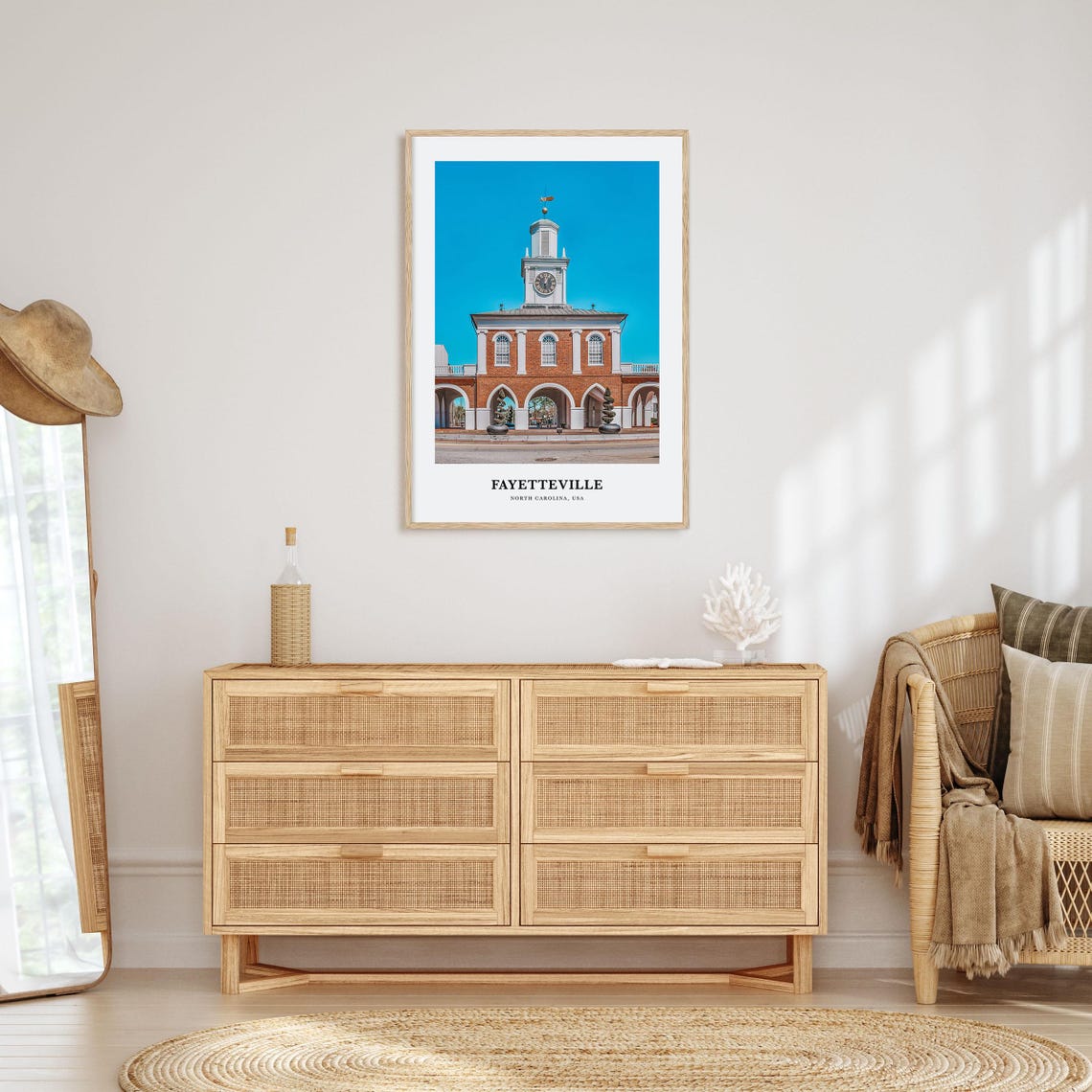 Fayetteville Print North Carolina Fayetteville Photo Poster Fayetteville Travel Wall Art Fayetteville Map Print Fayetteville Print Usa - Image 2
