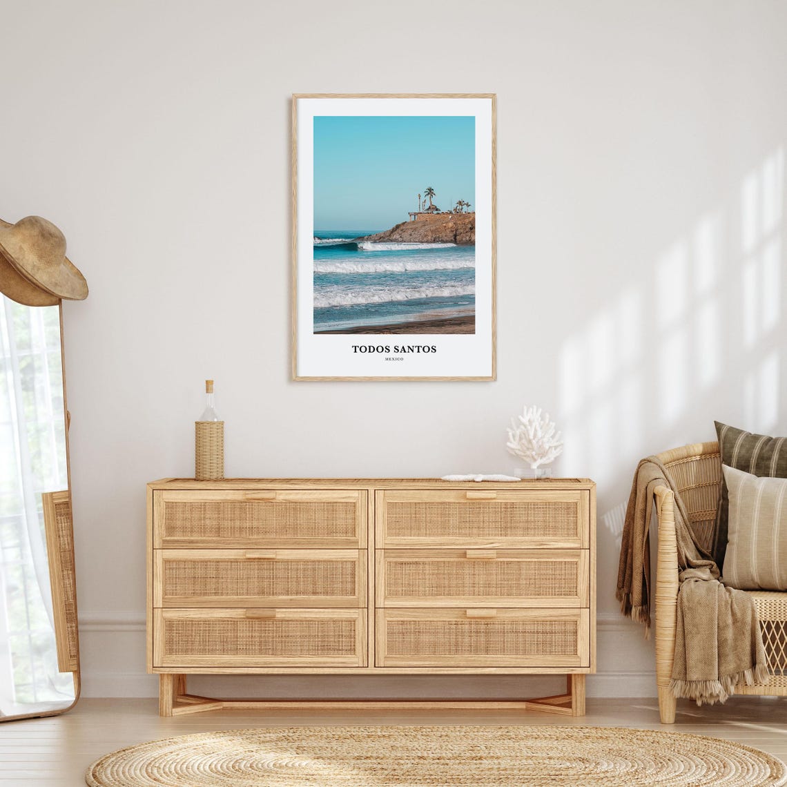 Todos Santos Mexico Surf Beach Point Break Travel Photography Poster - Image 2