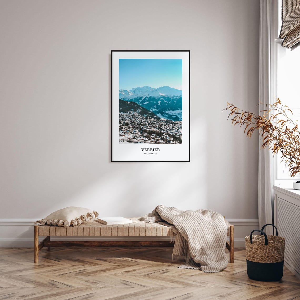 Verbier Print Verbier Photo Poster Verbier Travel Wall Art Verbier Map Print Verbier Photography Print Verbier Wall Dcor Switzerland - Image 3