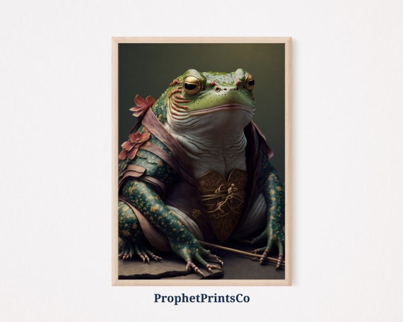 Matsumoto Hoji Frog Poster Print Cute Japan Frog Wall Art Frog Lover Gift Japanese Home Dcor Wall Art Digitial