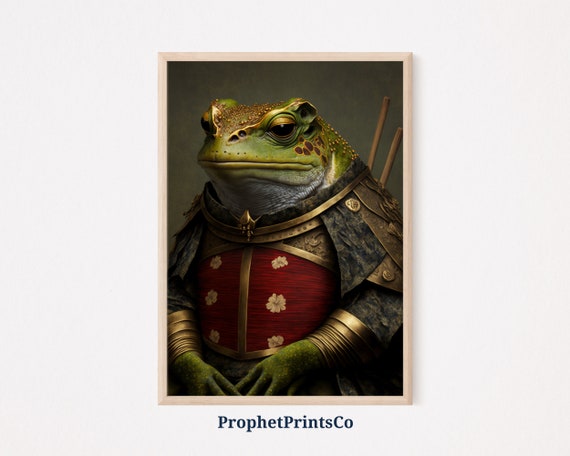 Matsumoto Hoji Frog Poster Print Cute Japan Frog Wall Art Frog Lover Gift Japanese Home Dcor Wall Art Digitial