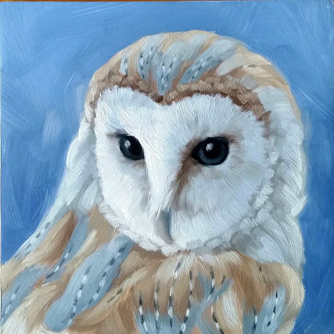 Barn Owl Bird Painting, Fine Art Wall Art Print