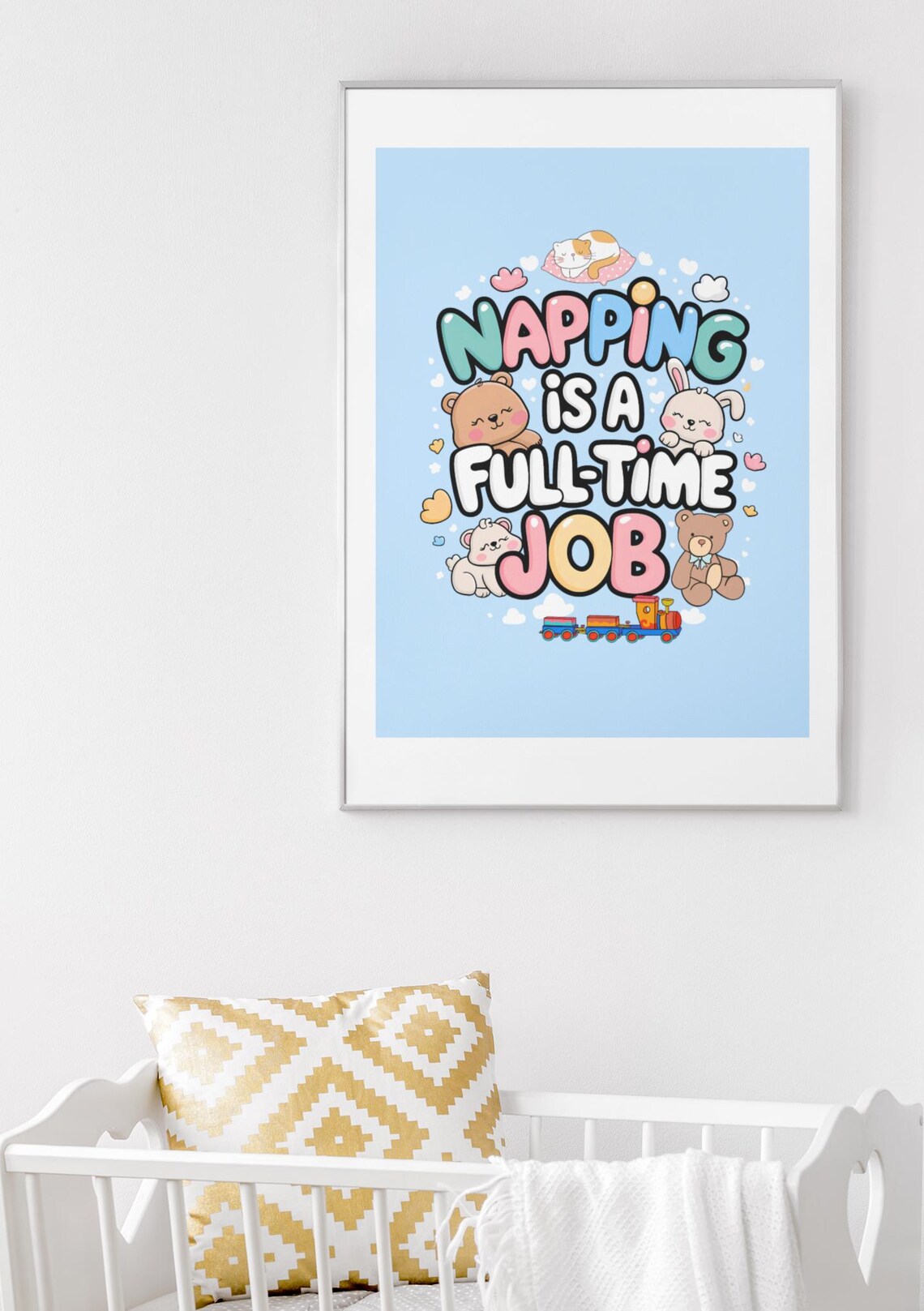 Funny Baby Room Nursery Art Print, New Parents Gift - Image 3