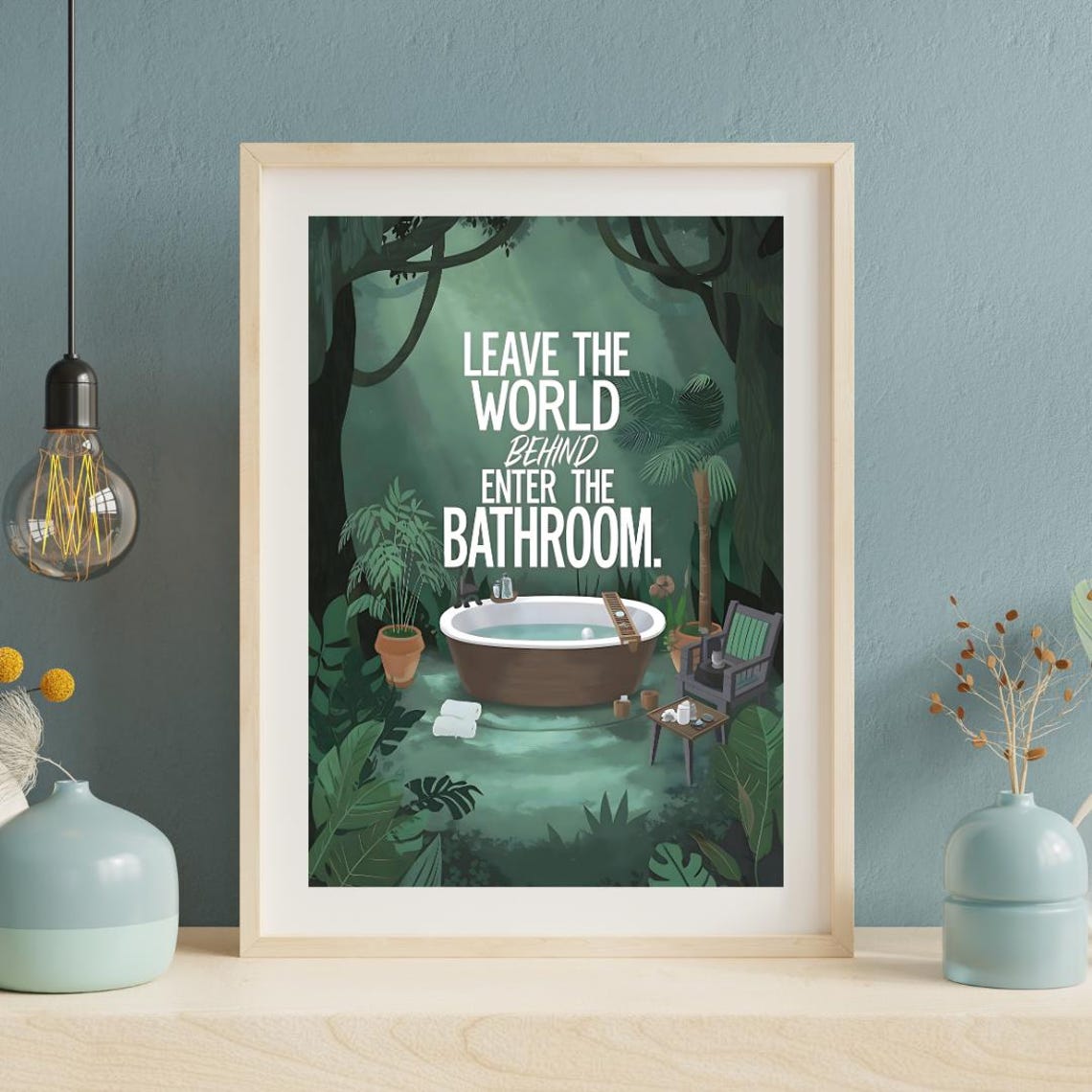 Funny Toilet Bathroom Decor Art Print - Image 3