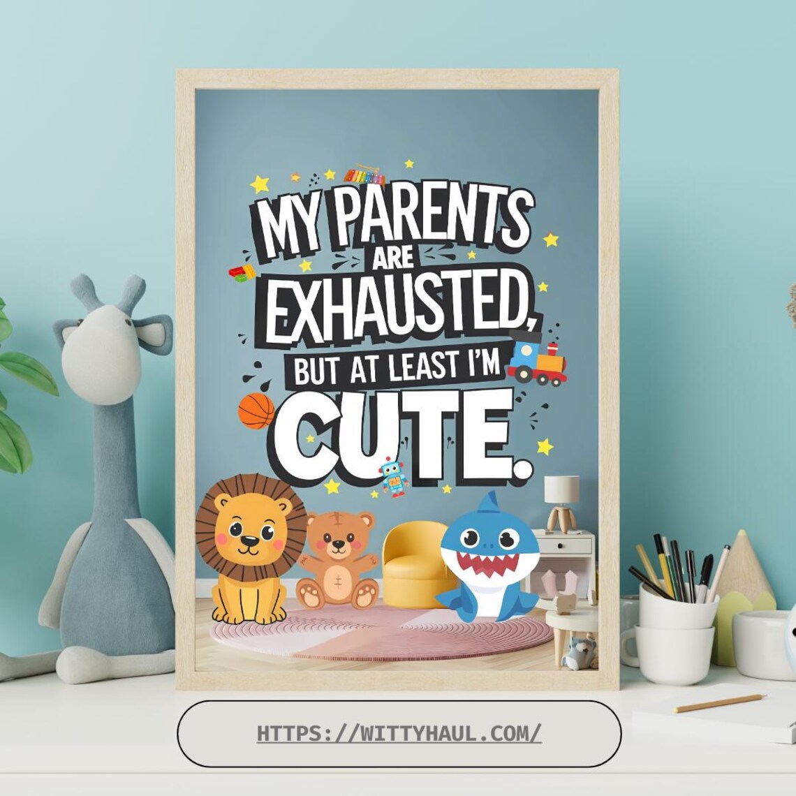 Baby Room Nursery Wall Art, Funny Gift For New Parents - Image 6