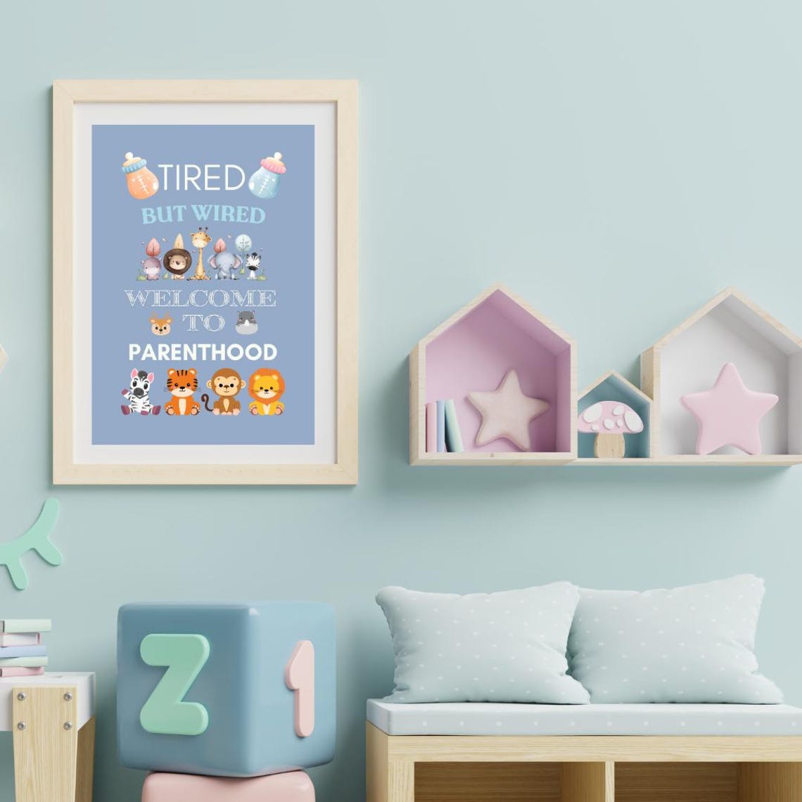 Safari Nursery Art Print, Cute Animals - Image 3