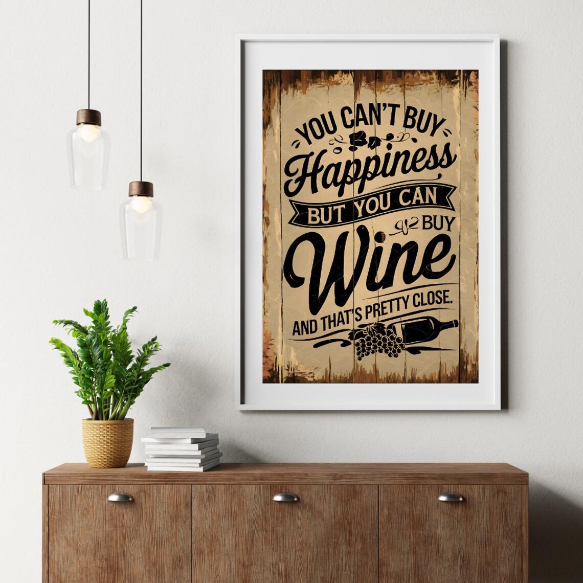 Wine Poster Art, Modern Wine Saying - Image 5