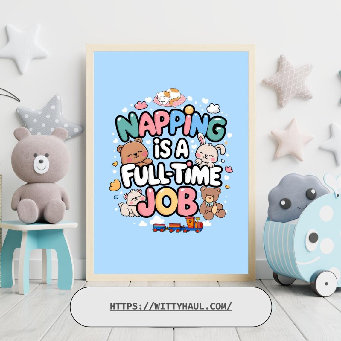 Funny Baby Room Nursery Art Print, New Parents Gift - Image 6
