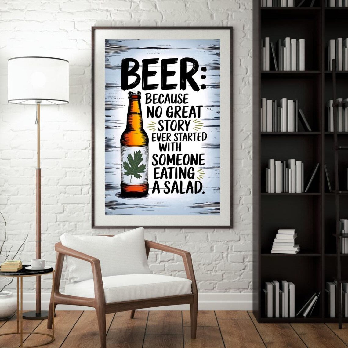 Beer Humor Wall Art Print, Funny Beer Jokes - Image 4