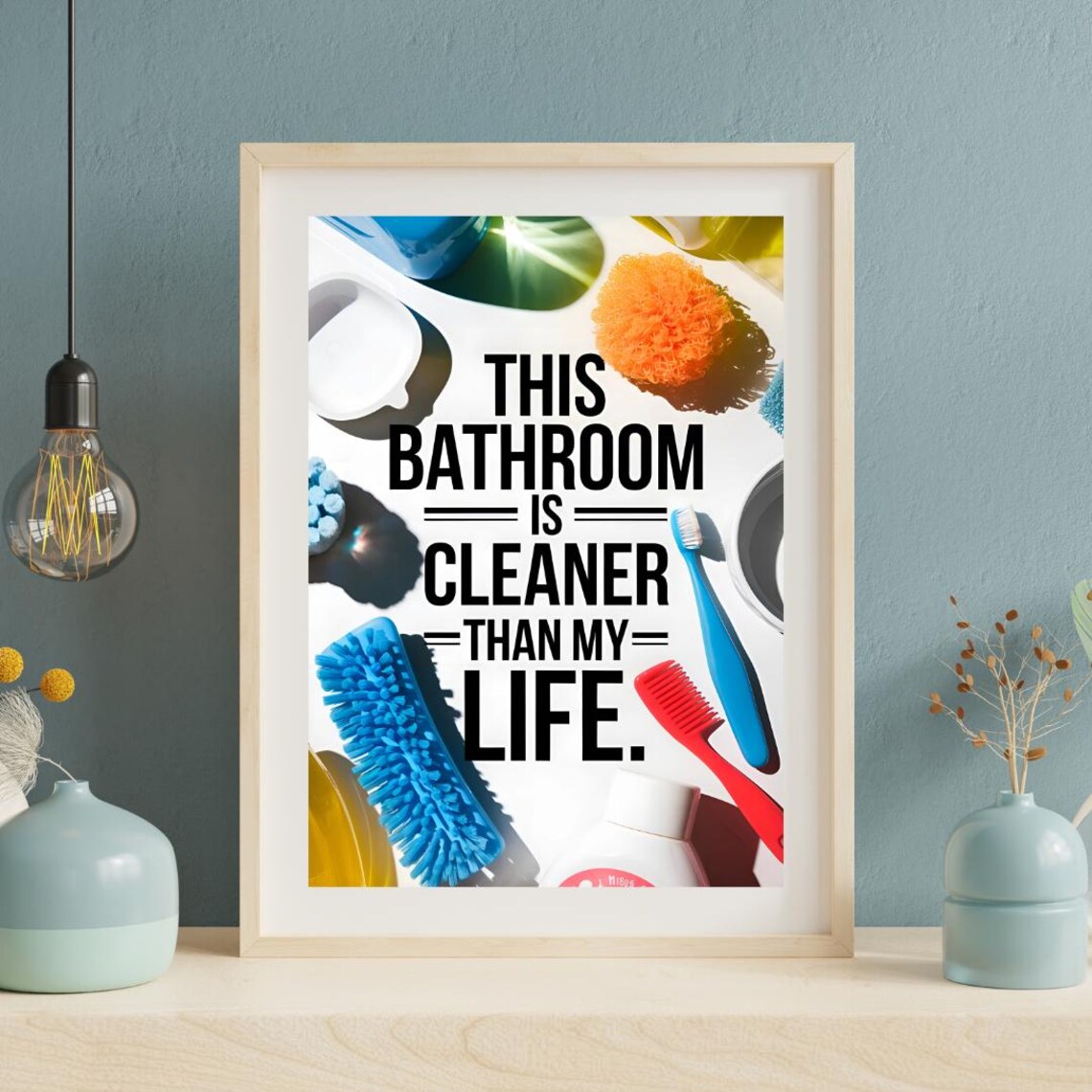 Funny Toilet Bathroom Wall Art, Bathroom Decor - Image 3