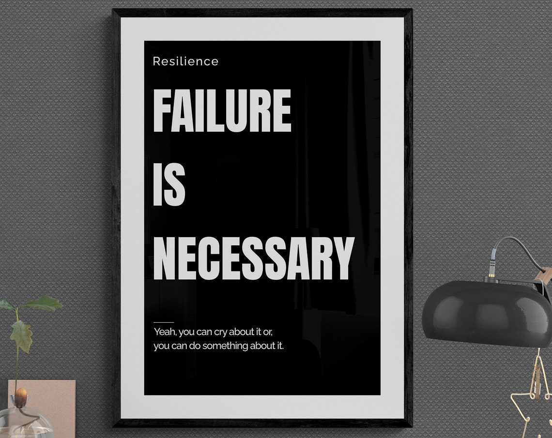 3 Piece Resilience Quote Set Make It Happen Maximum Effort Poster - Image 2