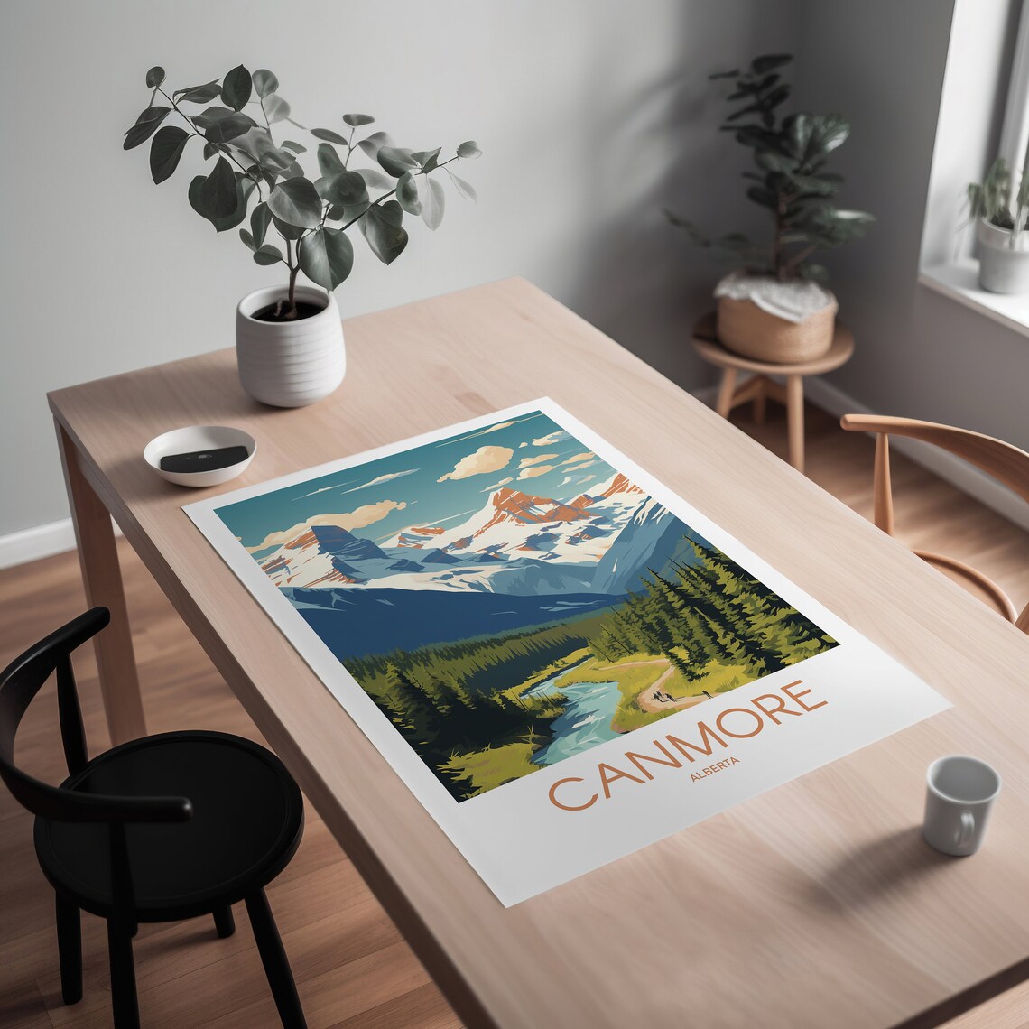 Canmore Travel Poster, Home Decor Wall Art - Image 2