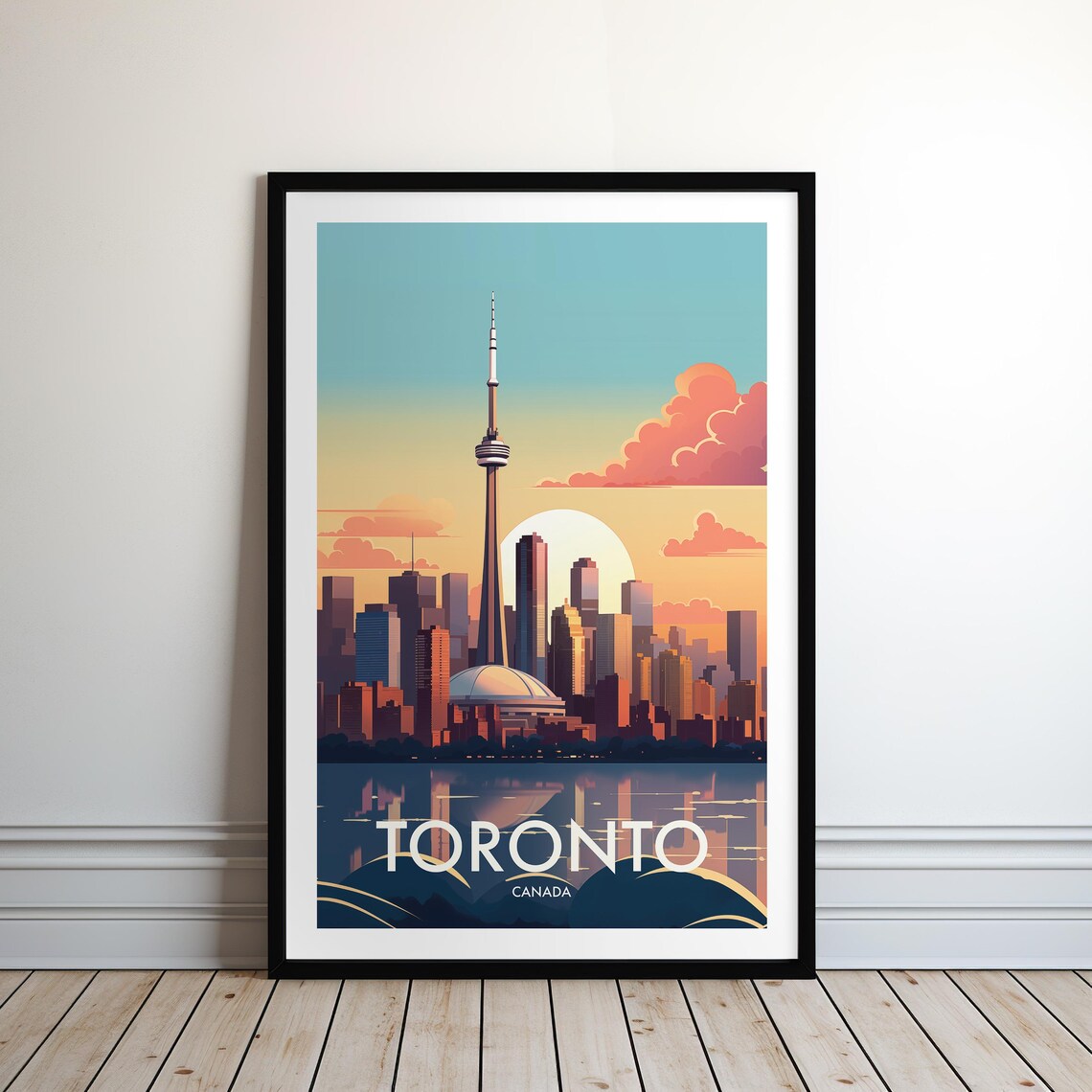 Toronto Travel Poster, Canada Travel Art Print