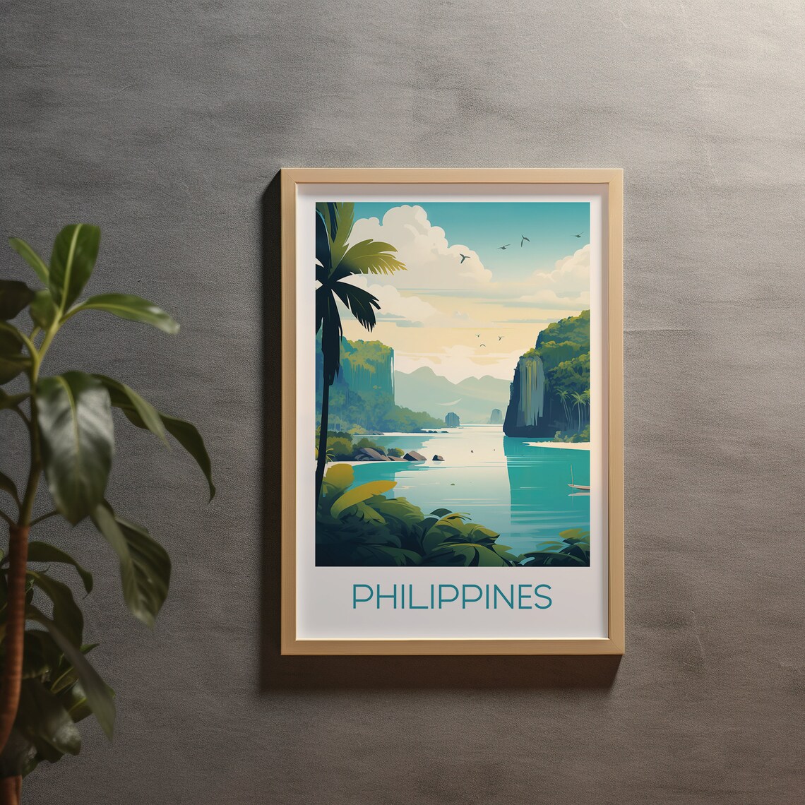 Philippines Travel Poster, Place-Inspired Art Print