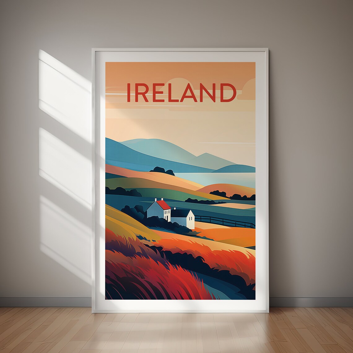 Ireland Travel Poster, Country Art Print