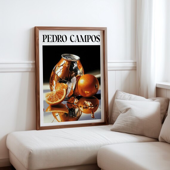 Pedro Campos Inspired Photorealism Print Hyperrealistic Object Posters Modern Realism Wall Decor Realistic Soda Can Fruit Art Print