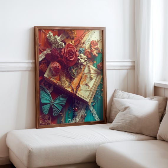 Audrey Flack Inspired Art Photorealism Poster Elegant Wall Art Surrealism Inspired Poster Unique Gift Idea Geometric Abstraction