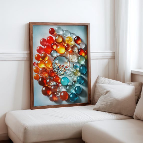 Charles Bell Inspired Photorealism Poster Vintage Gumball Print Colourful Retro Sweetshop Hyper Realistic Candy Machine 1980s