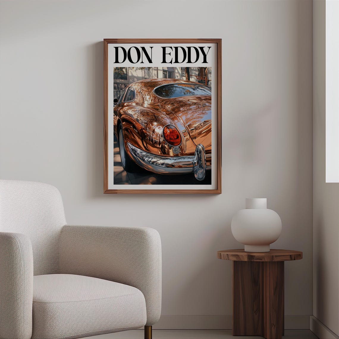 Don Eddy Style Copper Classic Rear Three Quarter Taillight Poster - Image 2
