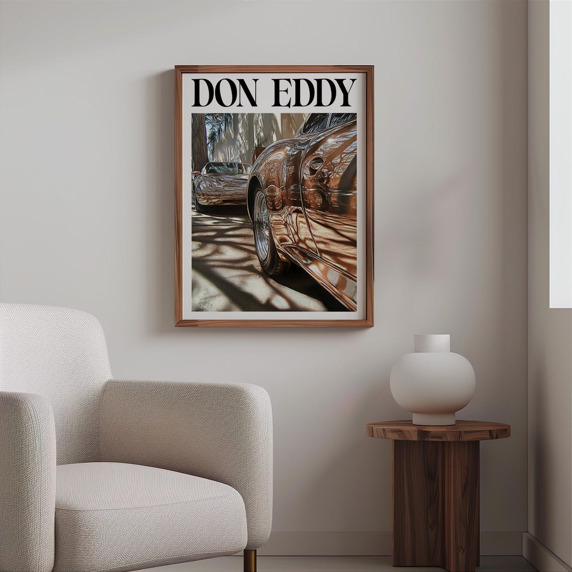 Don Eddy Style Golden Classic Rear Fender Tree Shadow Street Poster - Image 2