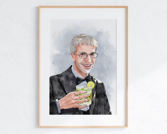 Custom Watercolor Couple Portrait Painting From Photo Custom Family Gift Gift For Couples Dad Personalised Gift Inimalist Wall Art