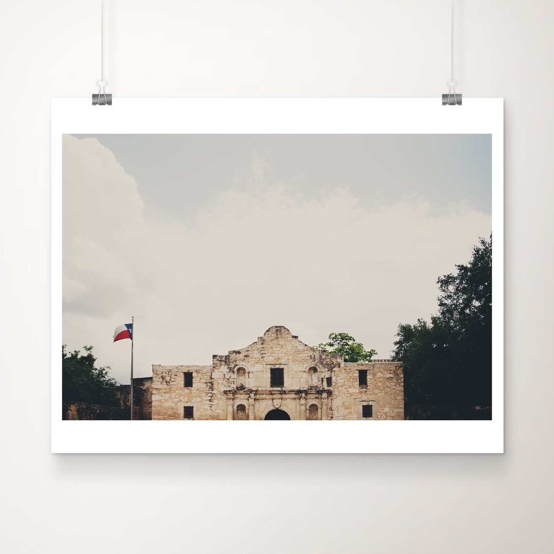 The Alamo, San Antonio Texas Architecture Art Print