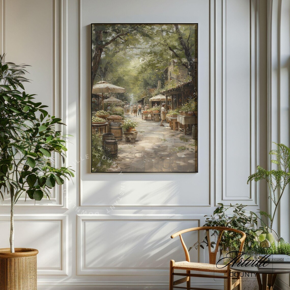 Country Market Vintage Farm Wall Art Print - Image 3