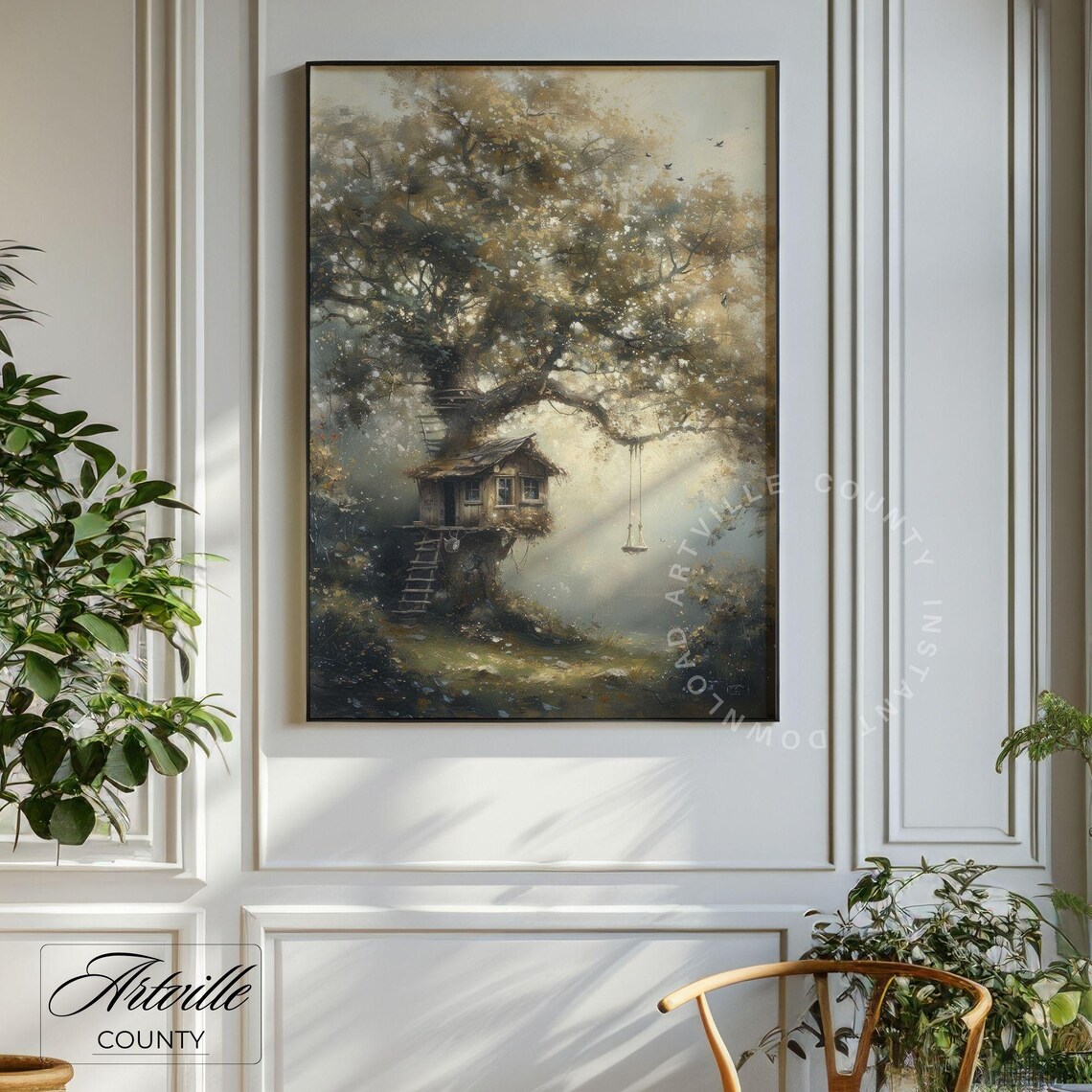 Whimsical Treehouse Fairy Tale Art Print - Image 5