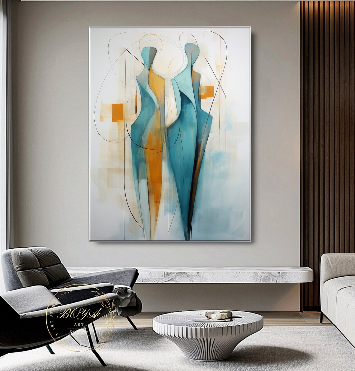 Picasso-Inspired Abstract Figure Art Print - Image 4