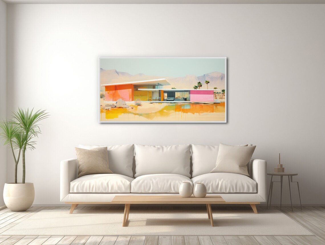 Palm Springs Mid-Century Architecture Desert Art Print - Image 3