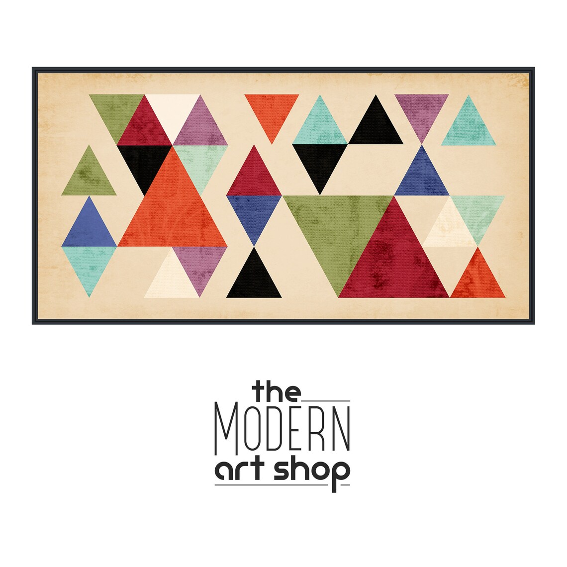 Tangent Mid-Century Geometric Abstract Art Print - Image 4