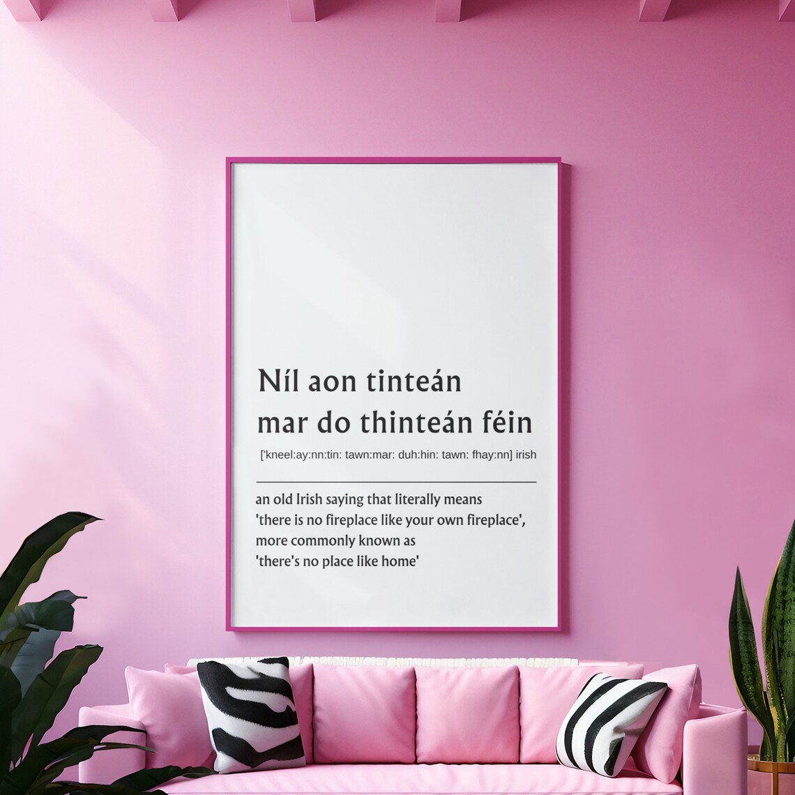 There's No Place Like Home Irish Proverbs Art Print - Image 8