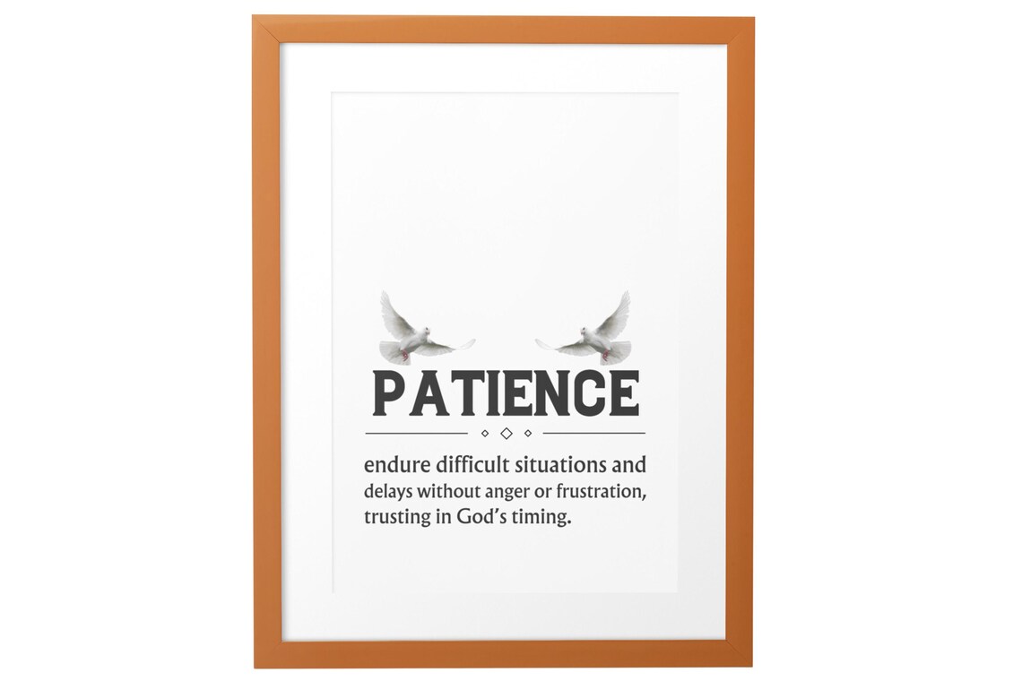 Fruits Of The Spirit Set Of 9 Dictionary Definition Faith Poster - Image 3