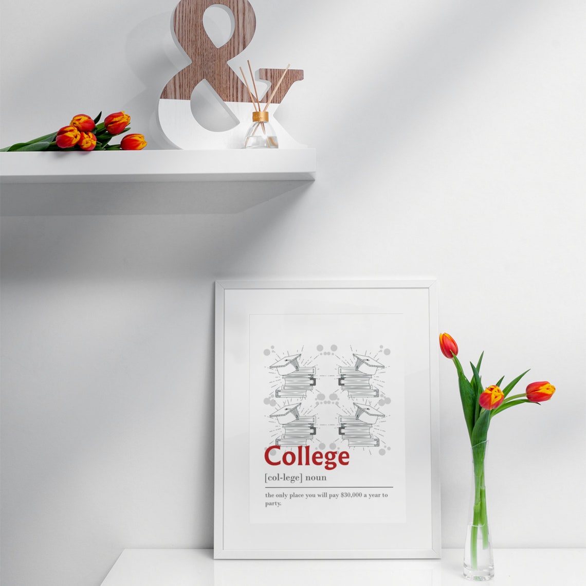 College Funny Dictionary Definition Pay to Party Quote Poster - Image 4