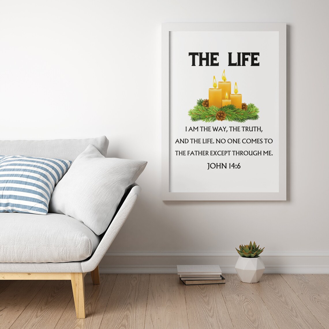 John 14:6 I Am The Way The Truth And The Life Christmas Faith Poster - Image 4