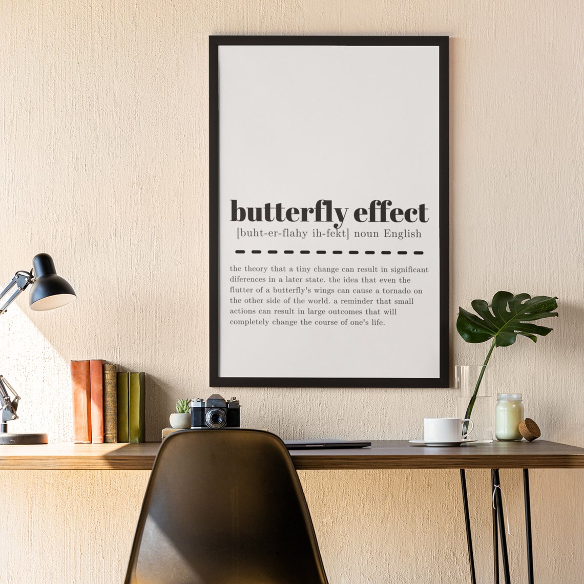 Butterfly Effect Definition Sign Inspirational Wall Decor Poster - Image 8