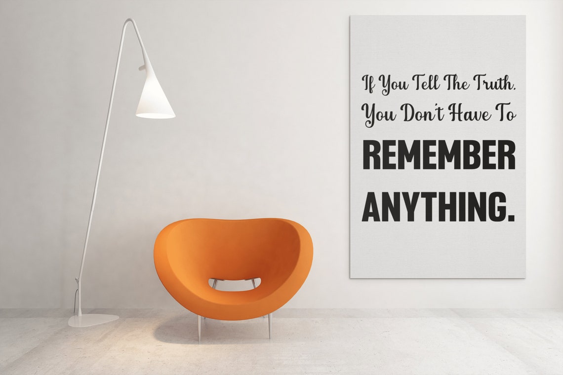 Mark Twain Tell The Truth Quote Inspirational Wall Decor Poster - Image 9