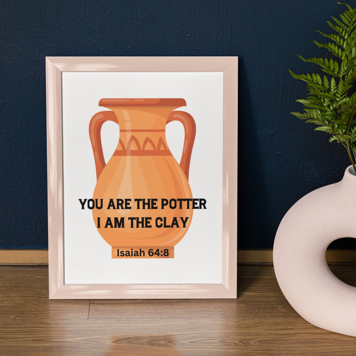 Isaiah 648 Bible Verse Wall Art Prints You Are The Potter I Am The Clay Religious Christian Scripture Poster Home Decor - Image 4