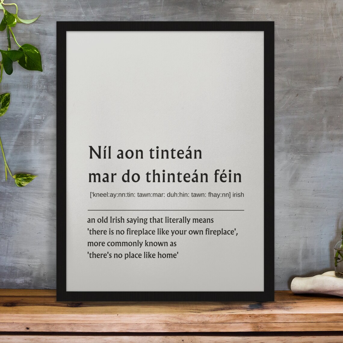 There's No Place Like Home Irish Proverbs Art Print - Image 10