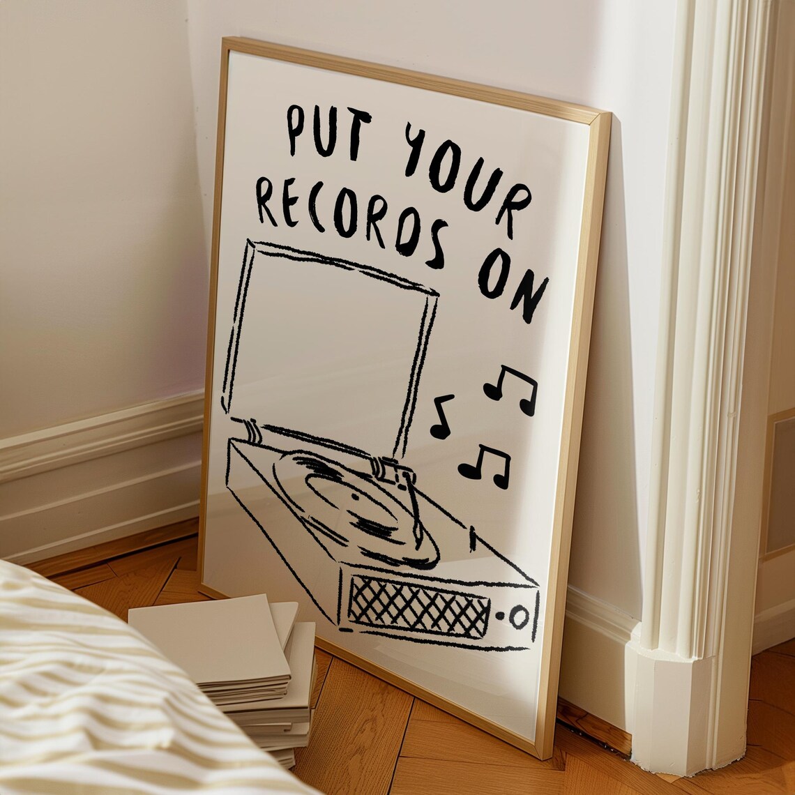 Put Your Records On Retro Vinyl Record Art Print - Image 7