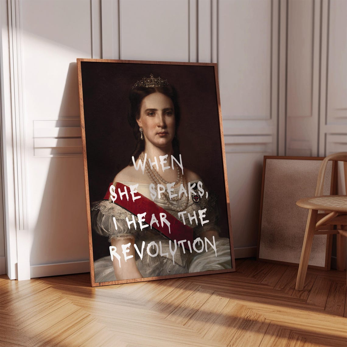 When She Speaks I Hear The Revolution Feminist Portrait Poster - Image 5