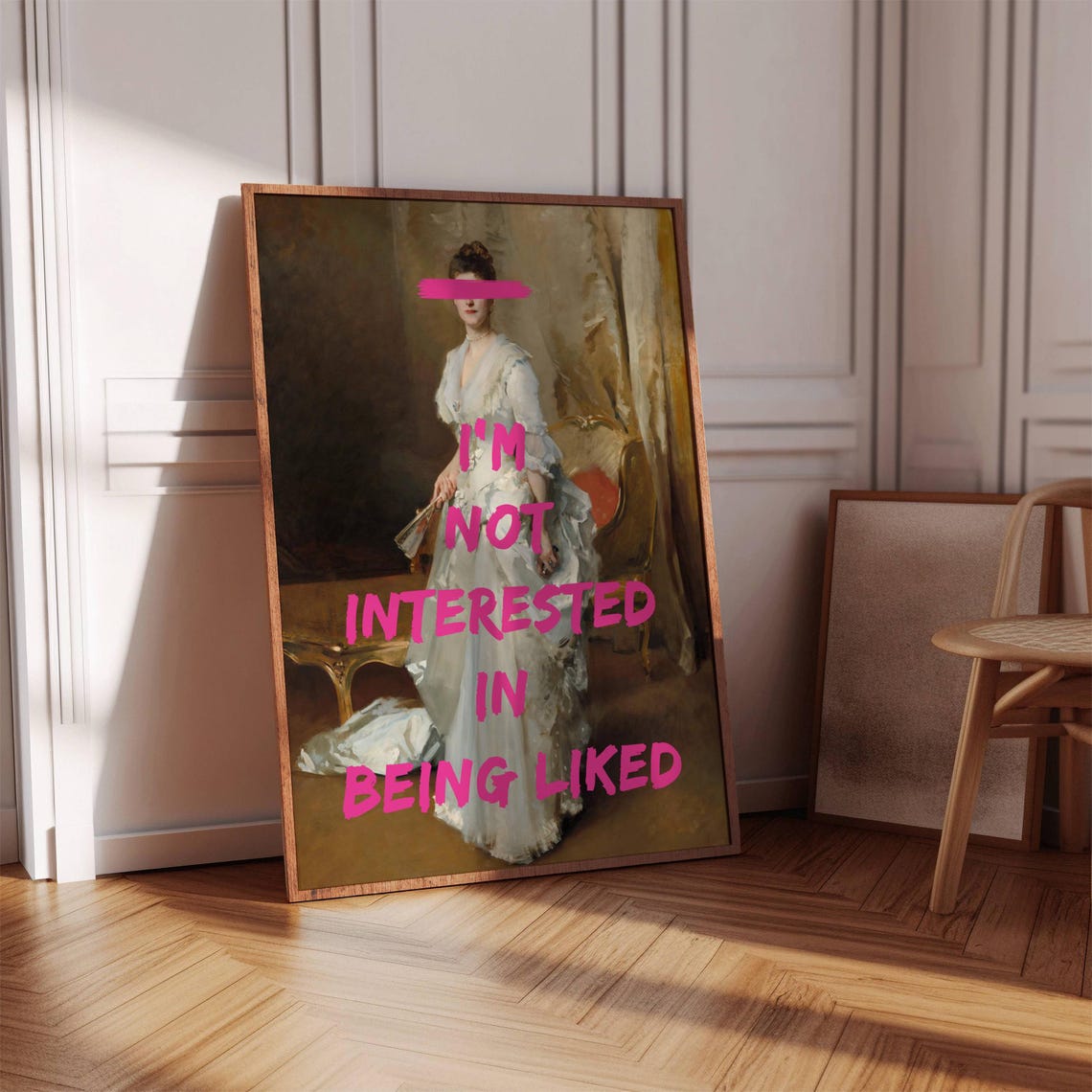 Im Not Interested In Being Liked Altered Classic Portrait Poster - Image 8
